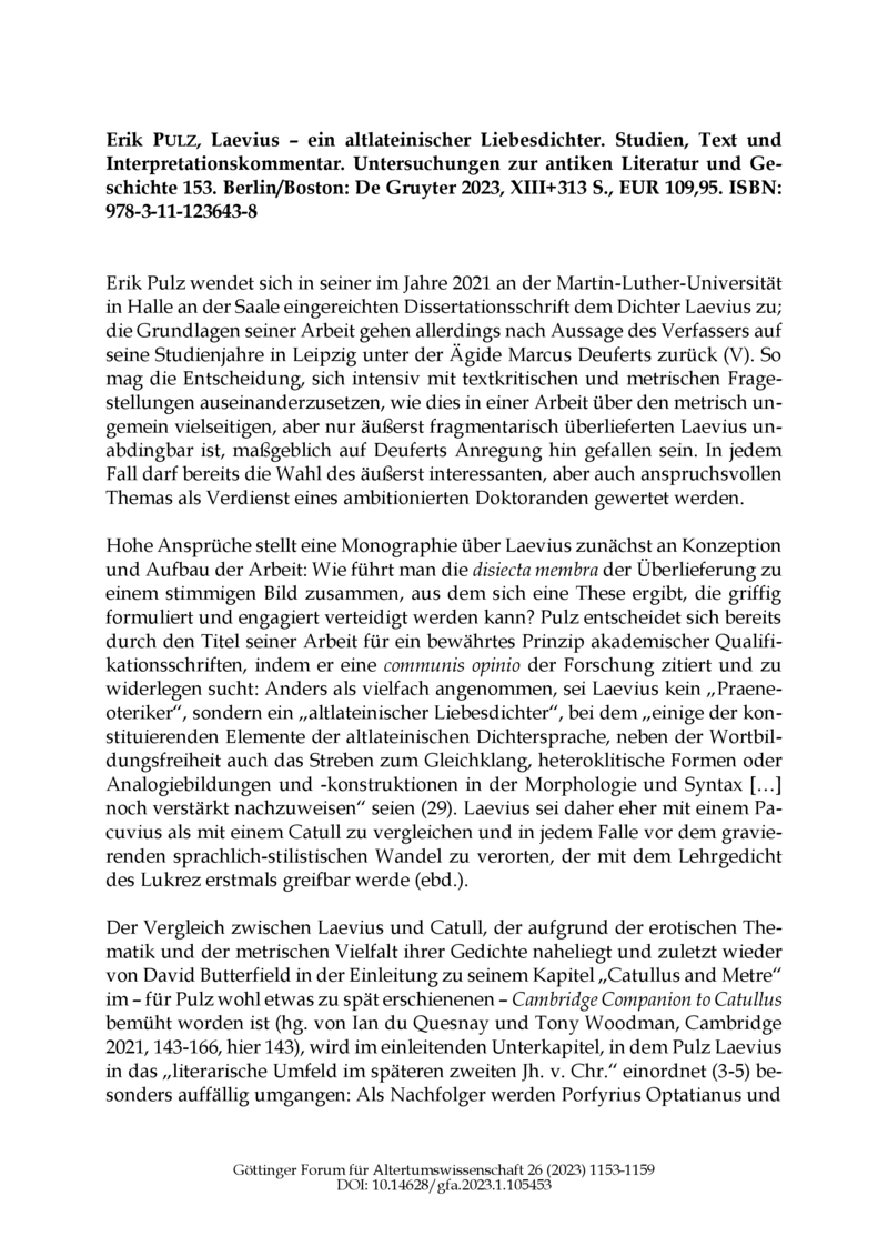 Open gallery for Laevius – ein altlateinischer Liebesdichter