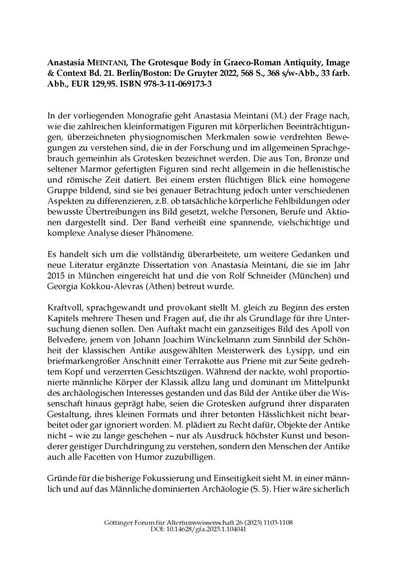 Open gallery for The Grotesque Body in Graeco-Roman Antiquity