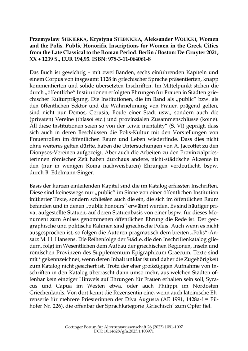 Open gallery for Women and the Polis