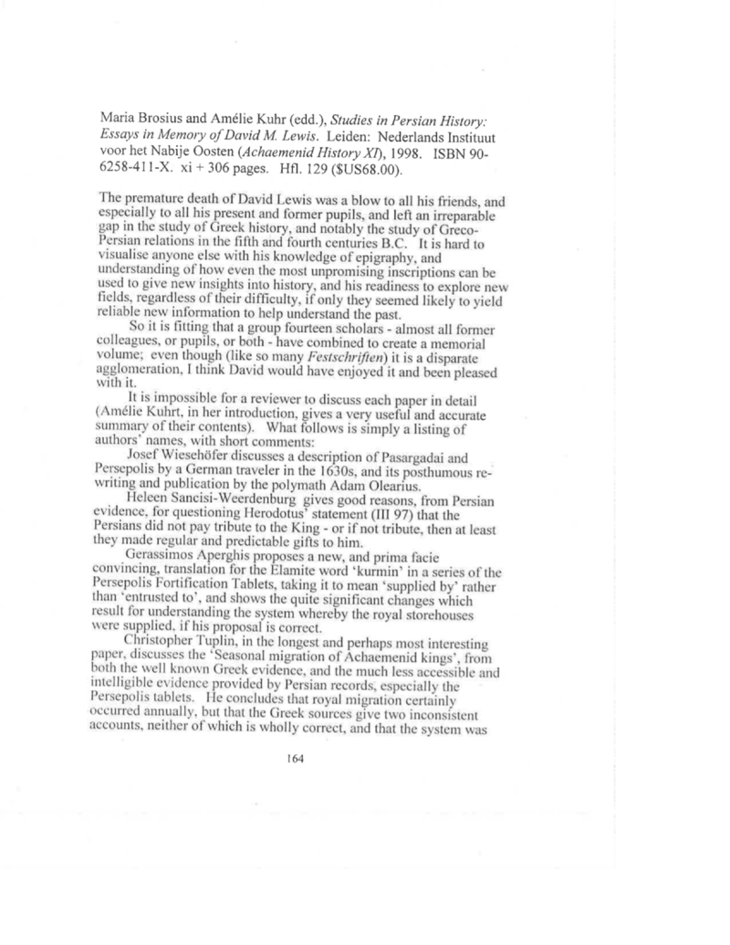 Open gallery for Studies in Persian History