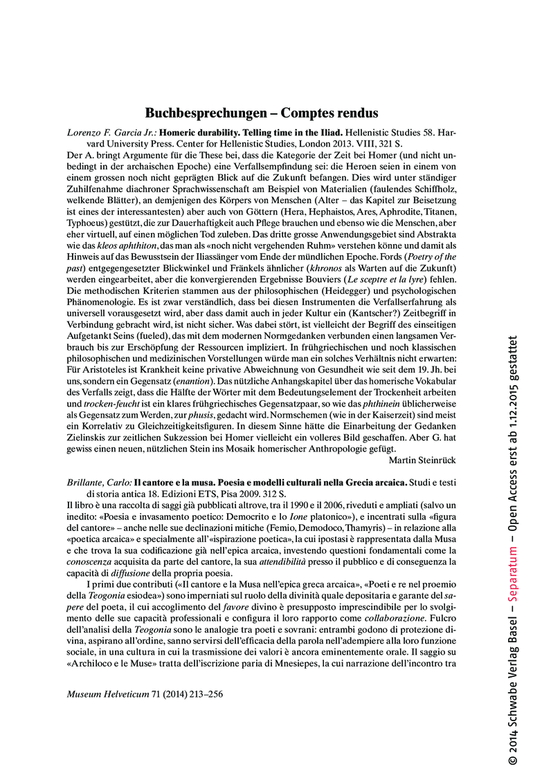 Open gallery for Il cantore e la musa