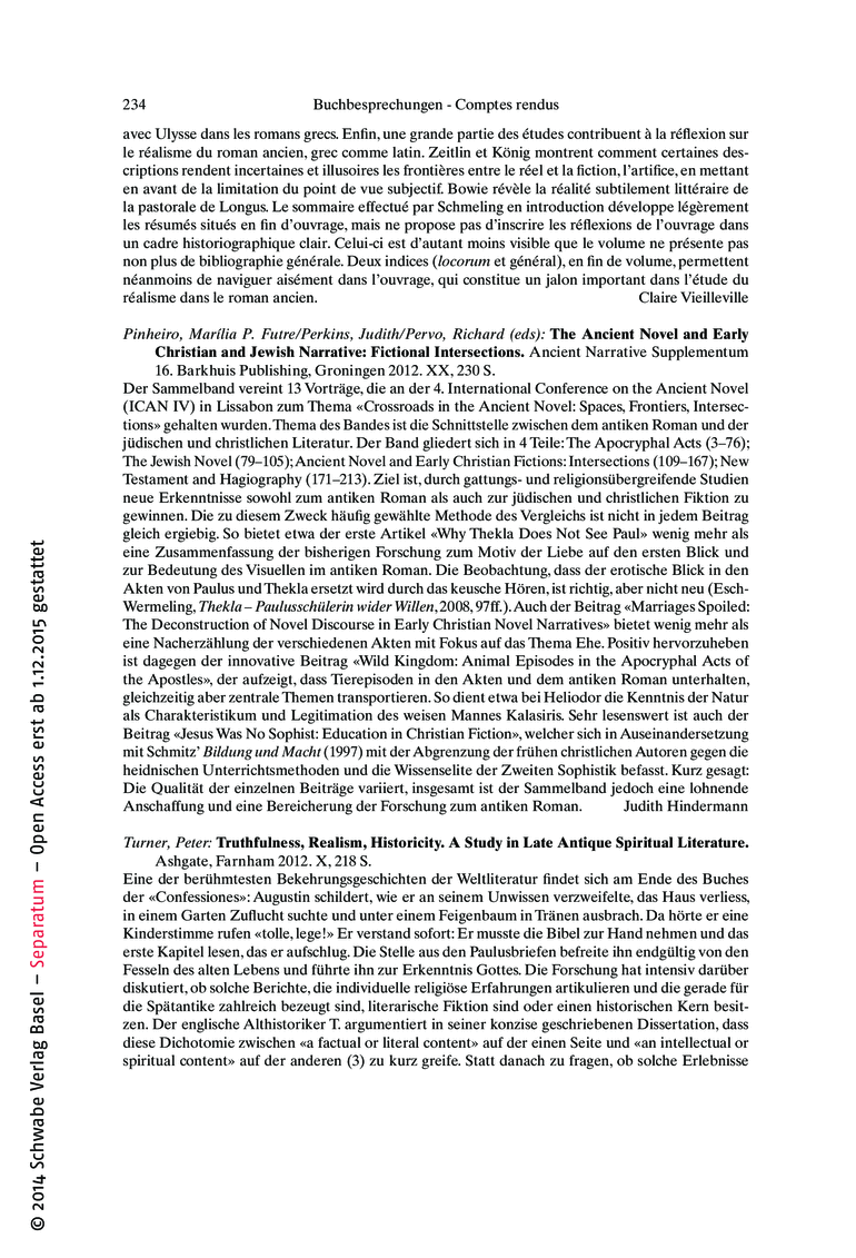 Open gallery for The Ancient Novel and Early Christian and Jewish Narrative: Fictional Intersections