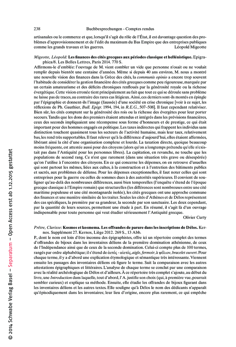 Open gallery for Les finances des cités grecques aux périodes classique et hellénistique