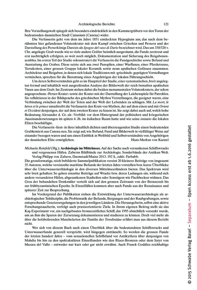 Open gallery for Archäologie im Mittelmeer