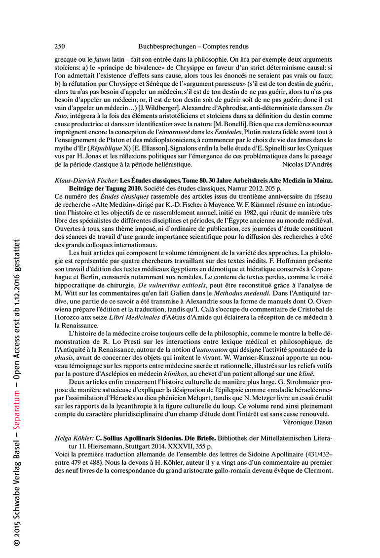 Open gallery for Les Études classiques