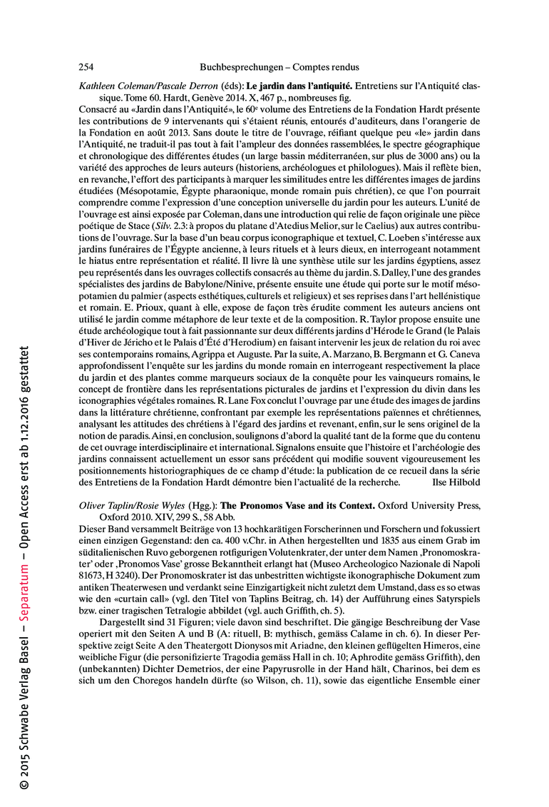 Open gallery for Le jardin dans l’antiquité