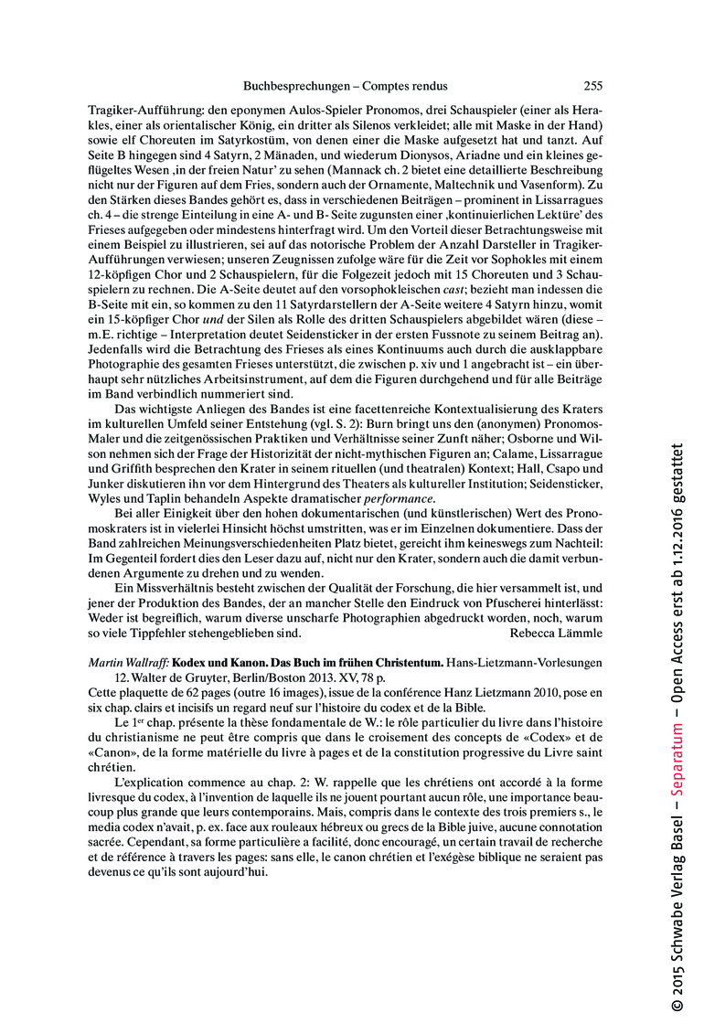 Open gallery for Kodex und Kanon