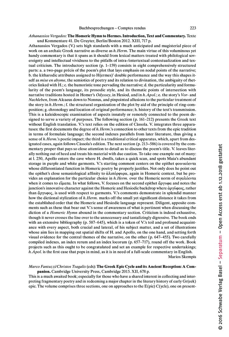 Open gallery for The Homeric Hymn to Hermes