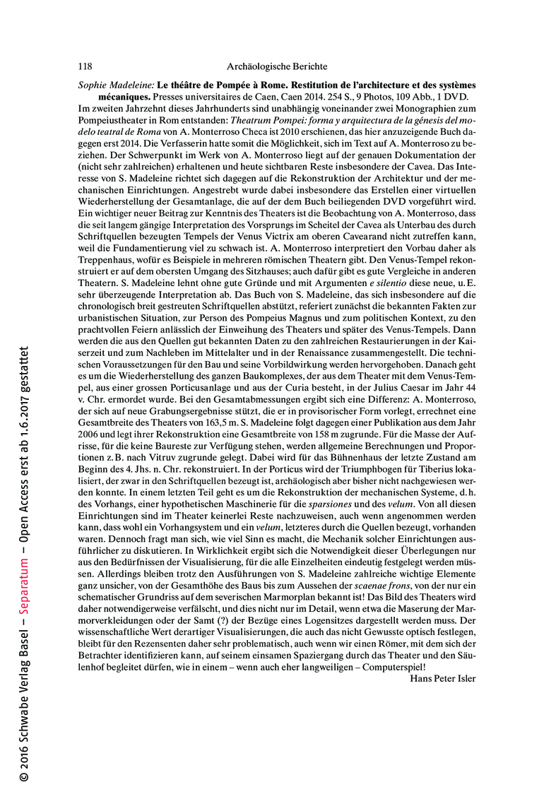 Open gallery for Le théâtre de Pompée à Rome