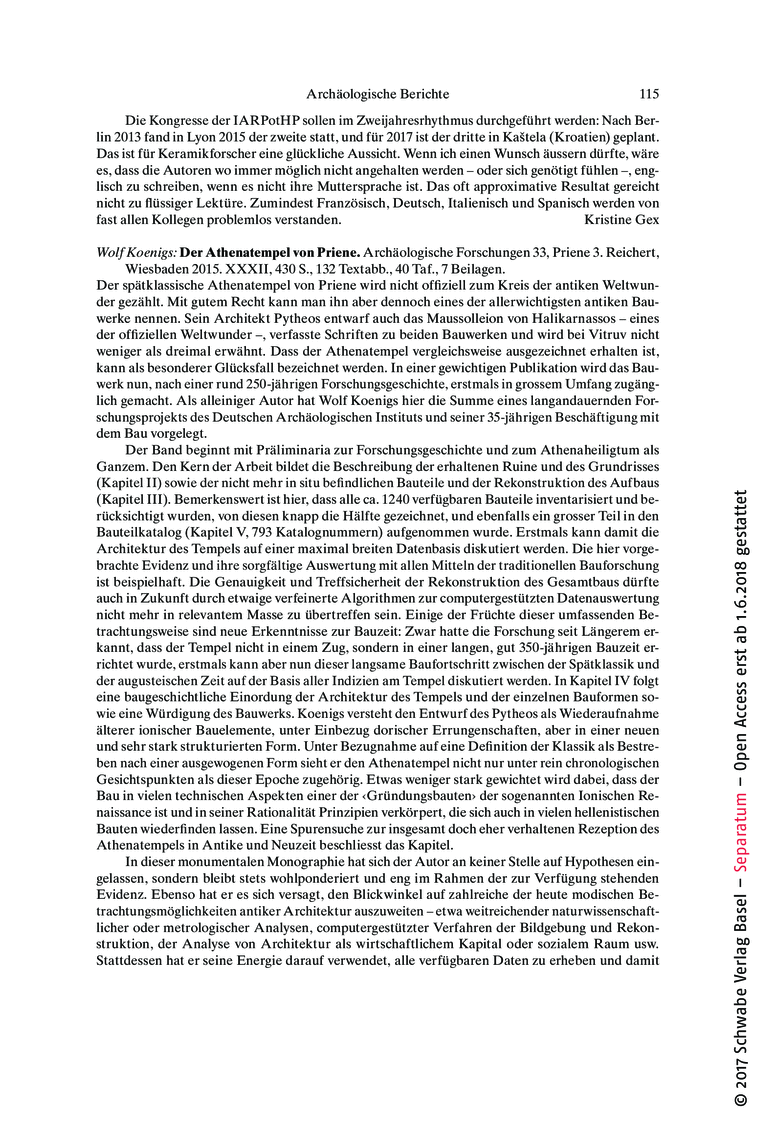 Open gallery for Der Athenatempel von Priene