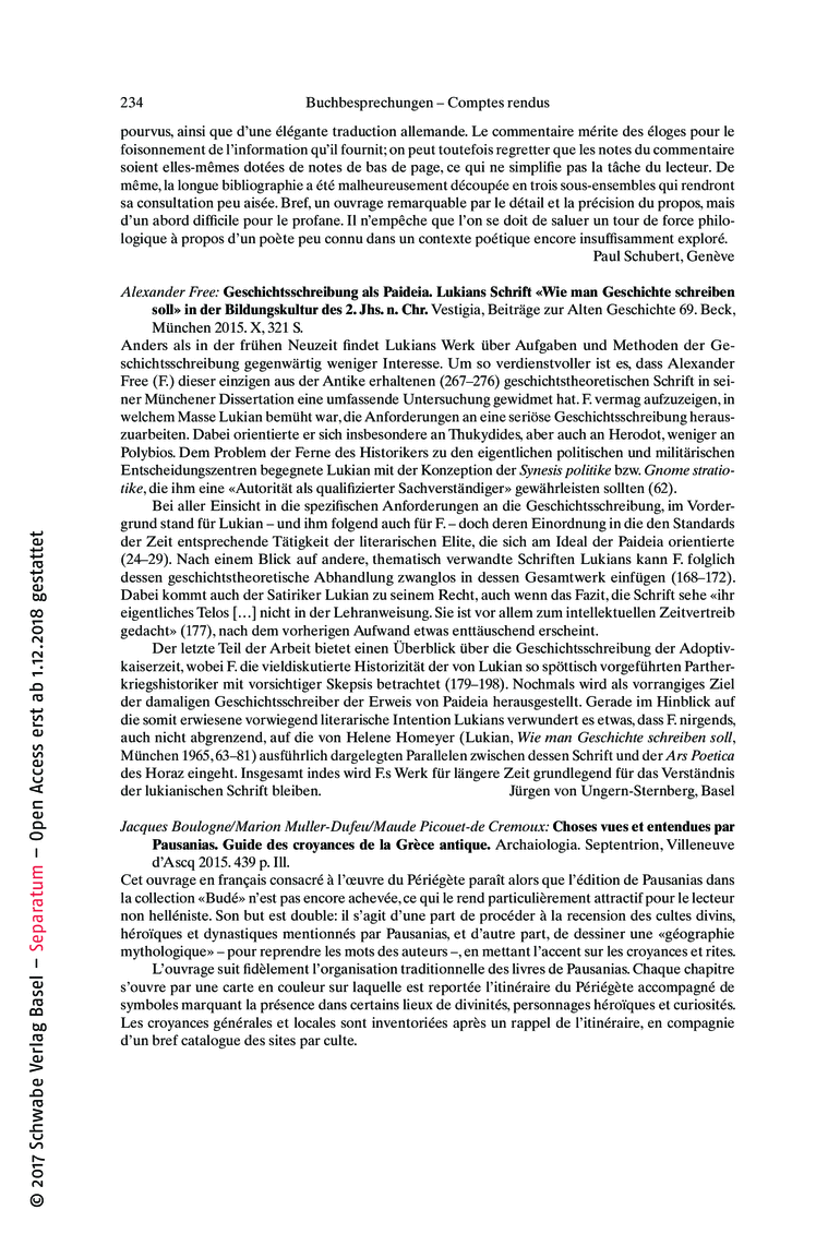 Open gallery for Choses vues et entendues par Pausanias