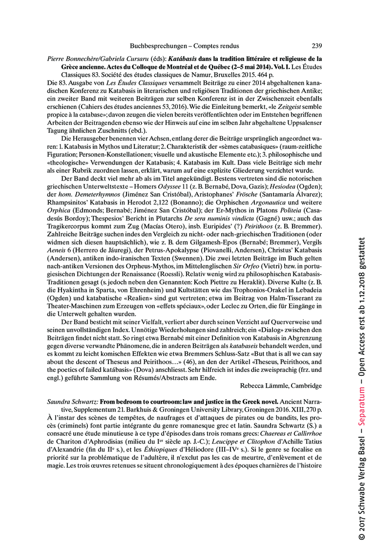 Open gallery for From Bedroom to Courtroom: Law and Justice in the Greek Novel