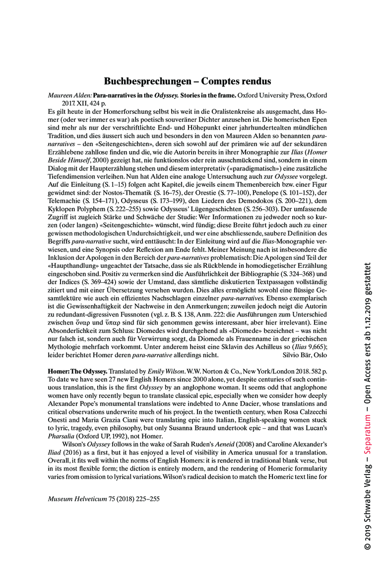 Open gallery for Para-Narratives in the Odyssey