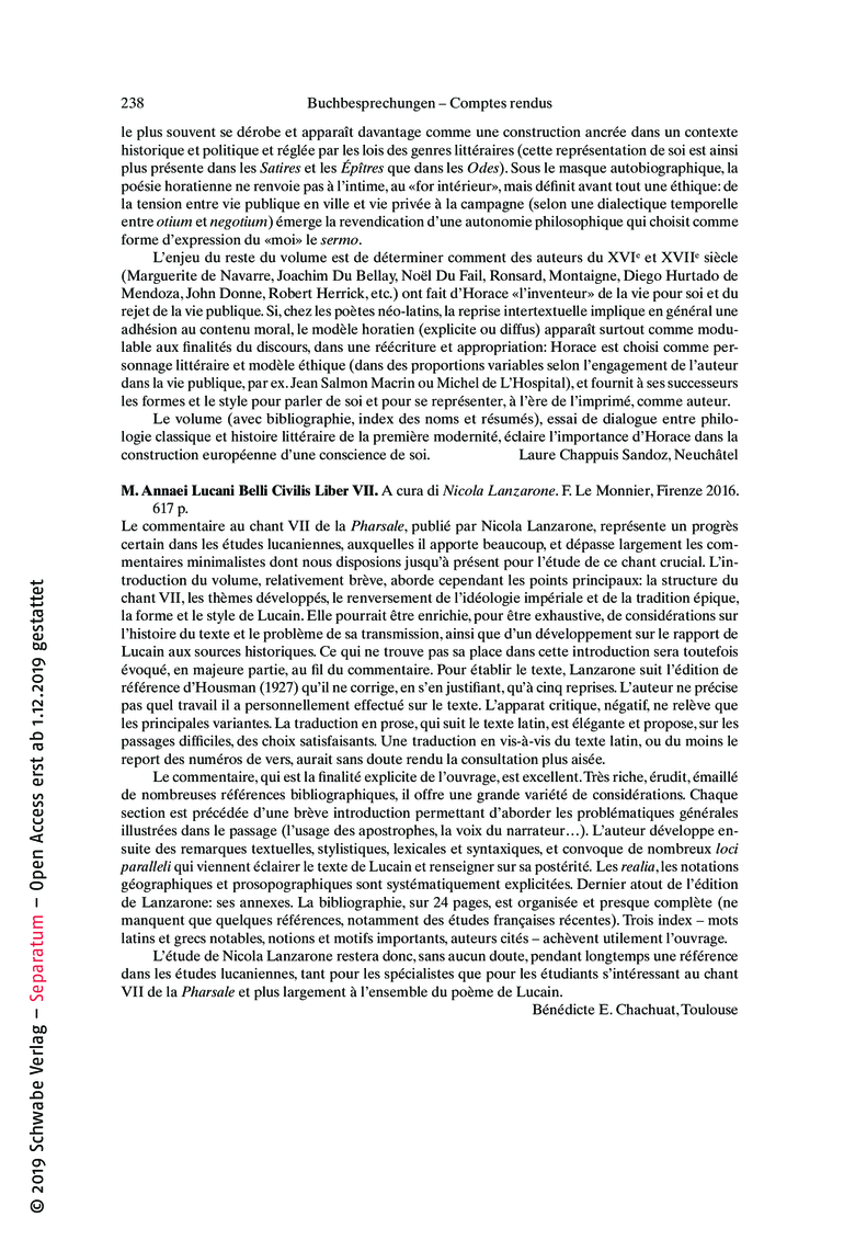 Open gallery for M. Annaei Lucani Belli Civilis Liber VII