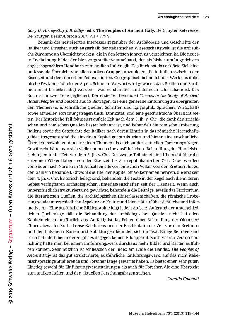 Open gallery for The Peoples of Ancient Italy