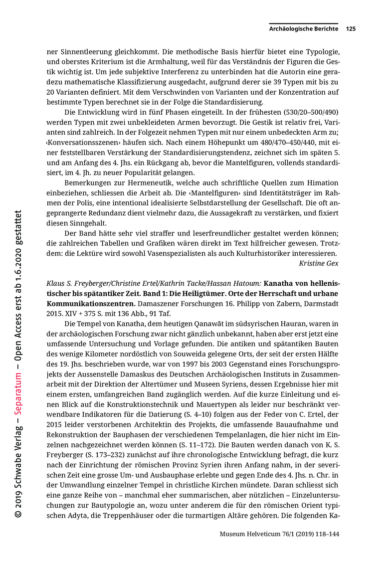 Open gallery for Kanatha von hellenistischer bis spätantiker Zeit