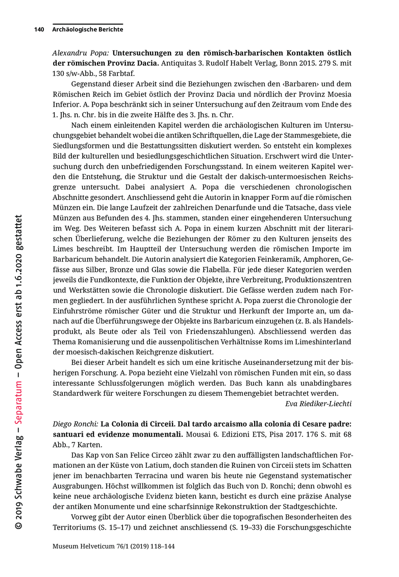 Open gallery for Untersuchungen zu den römisch-barbarischen Kontakten östlich der römischen Provinz Dacia