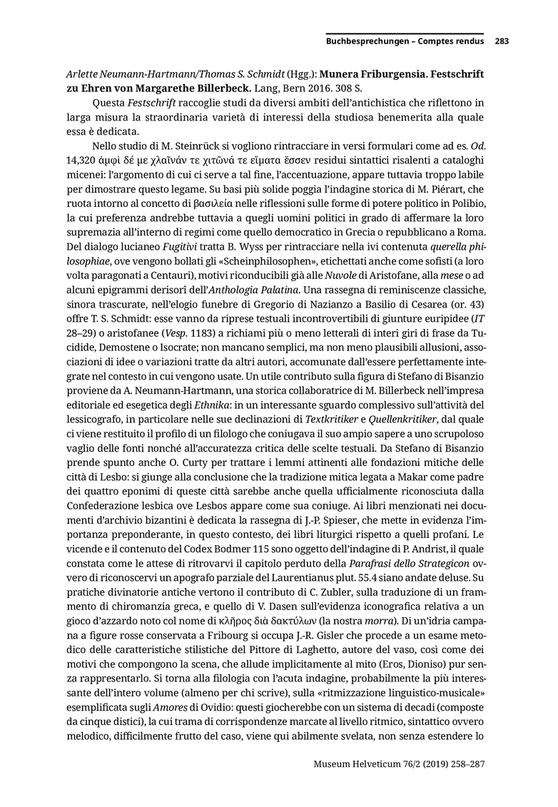 Open gallery for Munera Friburgensia