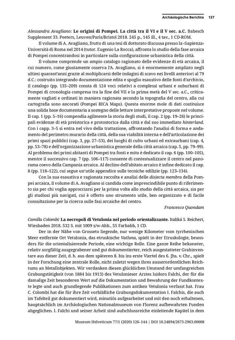 Open gallery for Le origini di Pompei