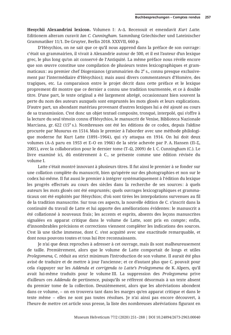 Open gallery for Hesychii Alexandrini lexicon. Volumen I: Α–Δ