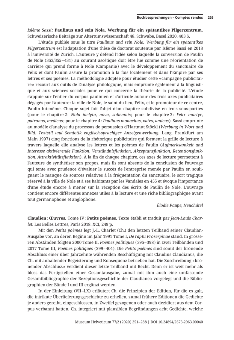 Open gallery for Claudien, Oeuvres