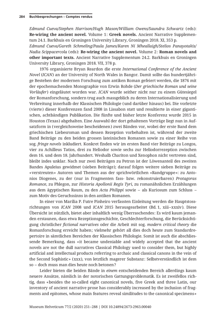 Open gallery for Re-wiring the Ancient novel. 2: Roman Novels and Other Important Texts