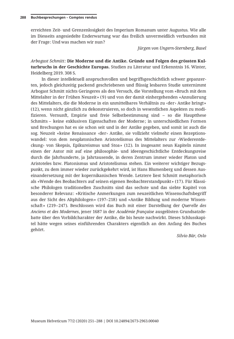 Open gallery for Die Moderne und die Antike