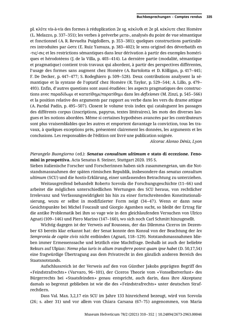 Open gallery for Senatus consultum ultimum e stato di eccezione