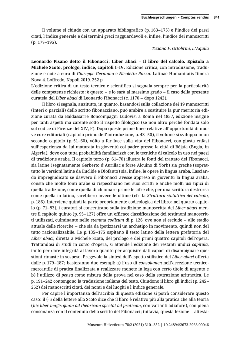 Open gallery for Leonardo Pisano detto il Fibonacci, Liber abaci = Il libro del calcolo