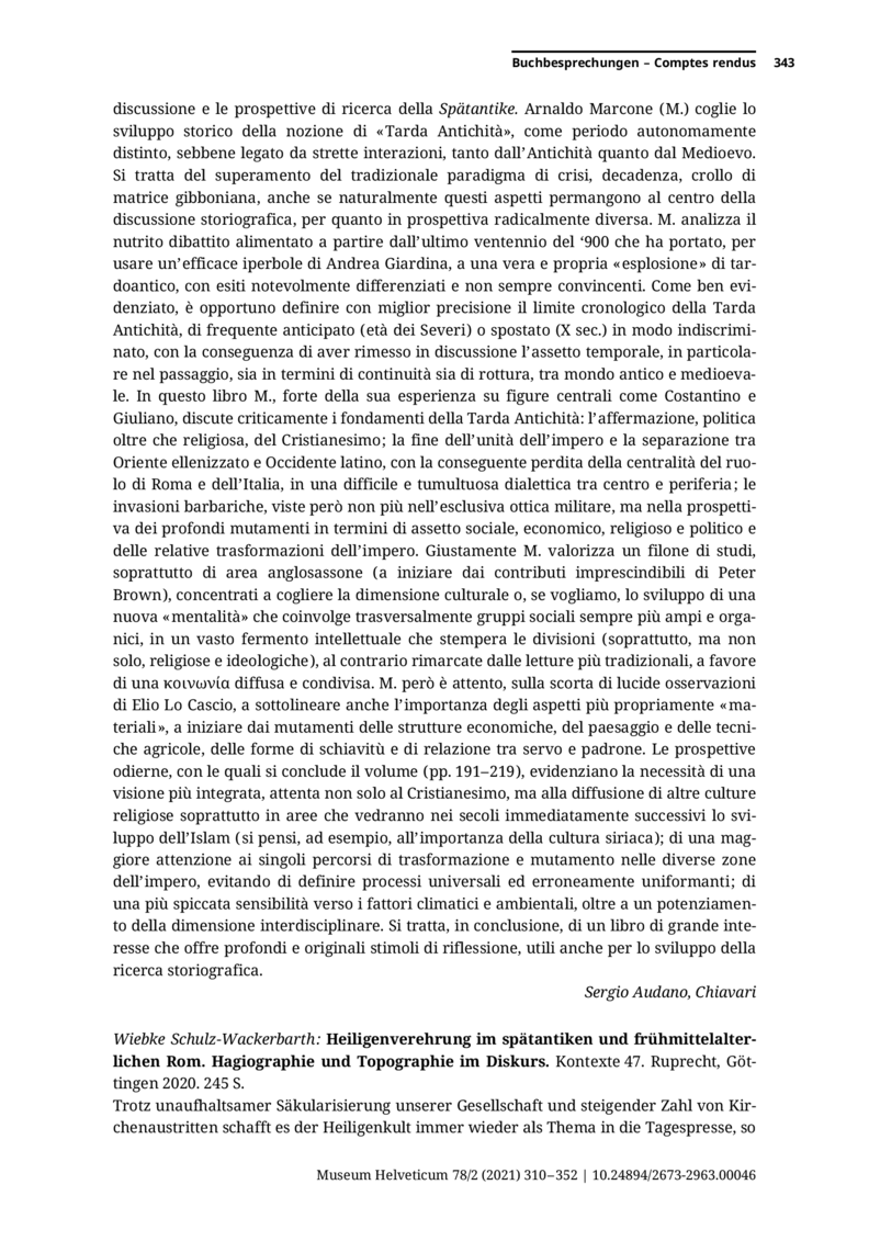 Open gallery for Heiligenverehrung im spätantiken und frühmittelalterlichen Rom