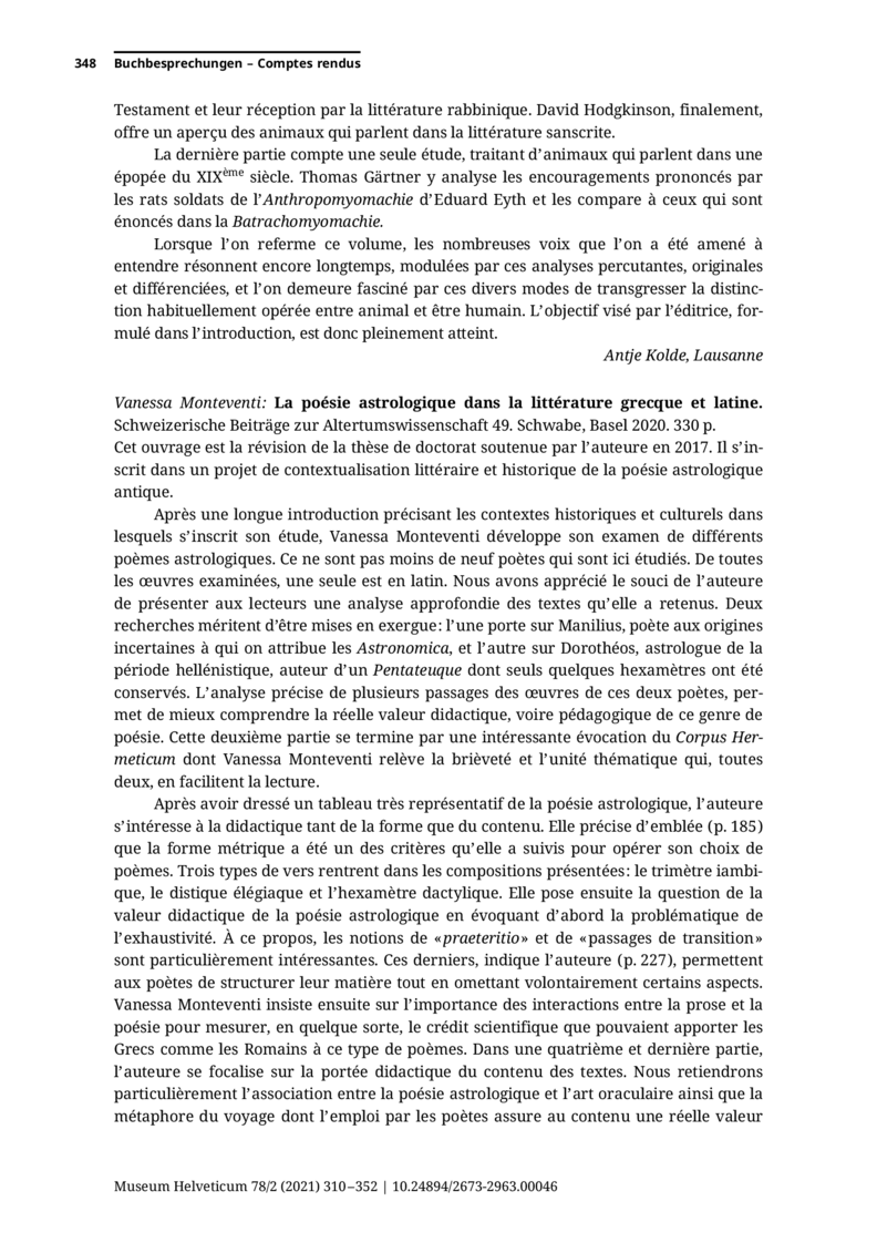 Open gallery for La poésie astrologique dans la littérature grecque et latine