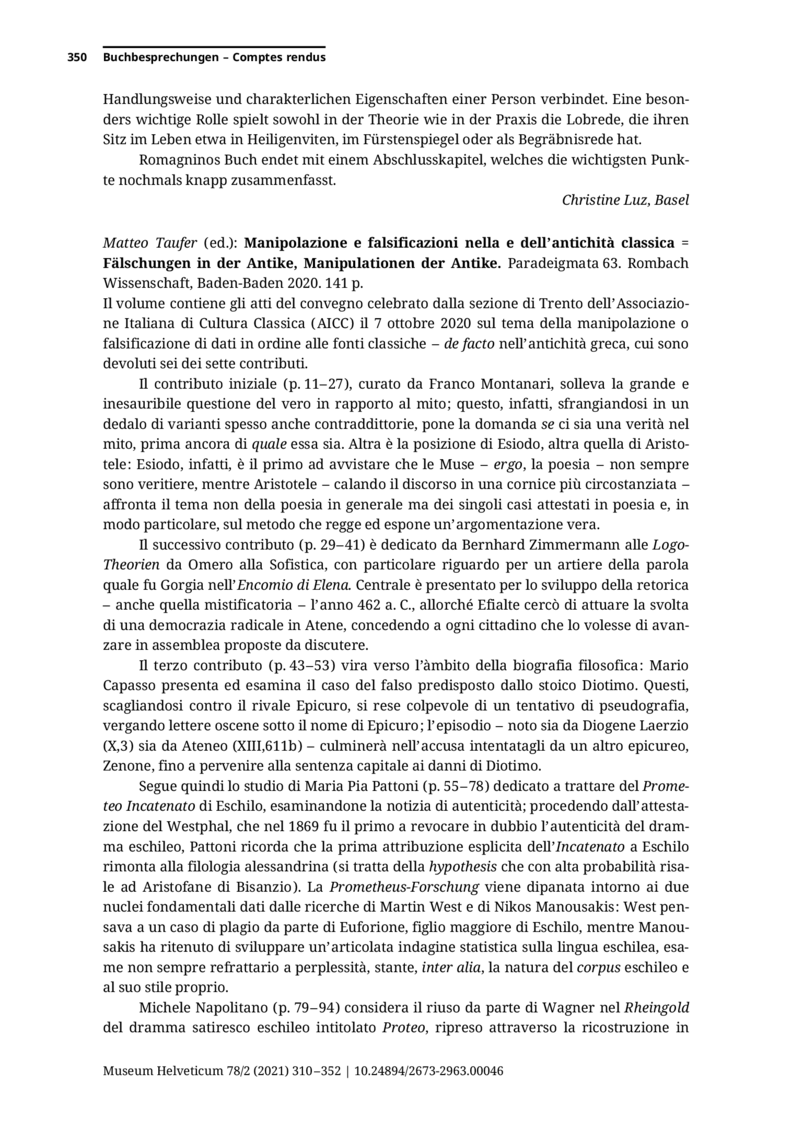 Open gallery for Manipolazione e falsificazioni nella e dell’antichità classica