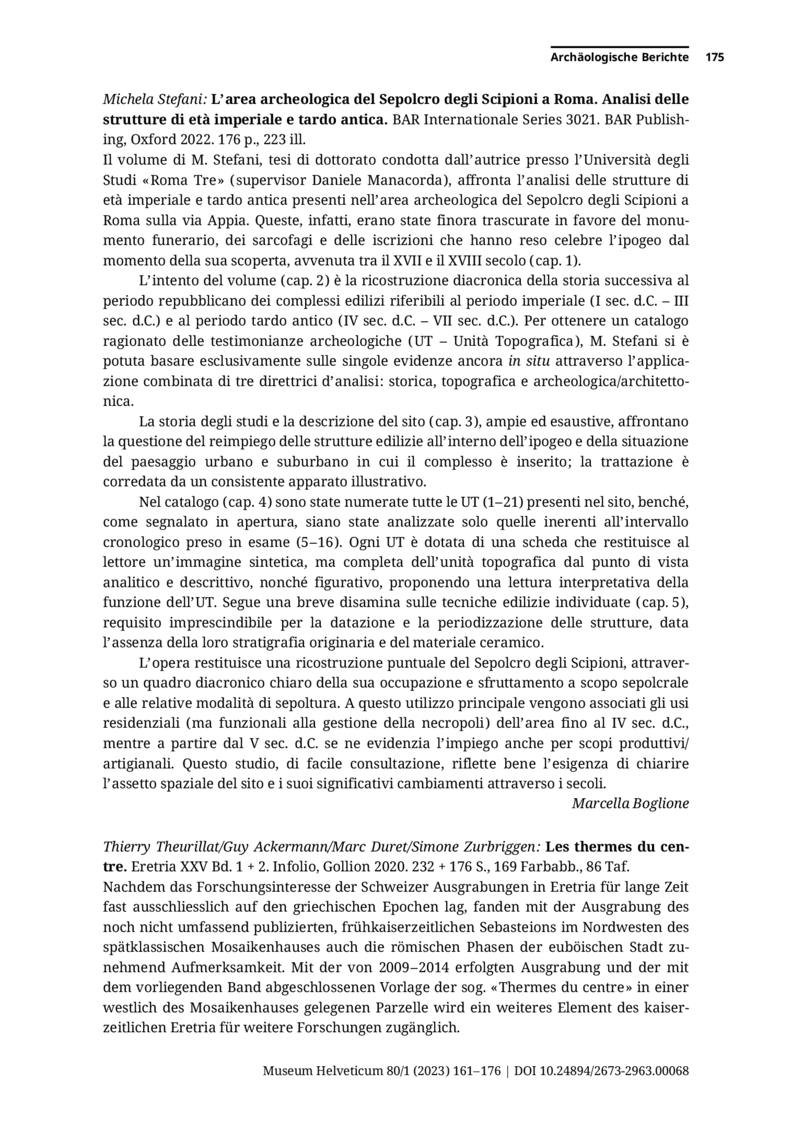 Open gallery for L'area archeologica del sepolcro degli Scipioni a Roma