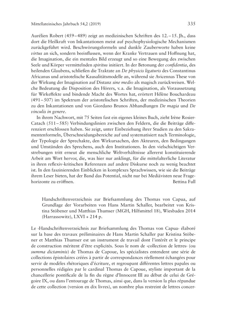 Open gallery for Handschriftenverzeichnis zur Briefsammlung des Thomas von Capua, auf Grundlage der Vorarbeiten von Hans Martin Schaller