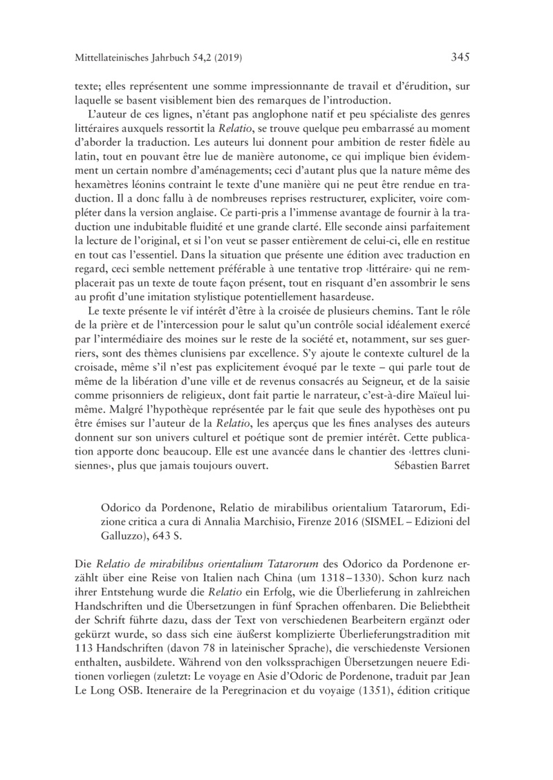 Open gallery for Odorico da Pordenone, Relatio de mirabilibus orientalium Tatarorum