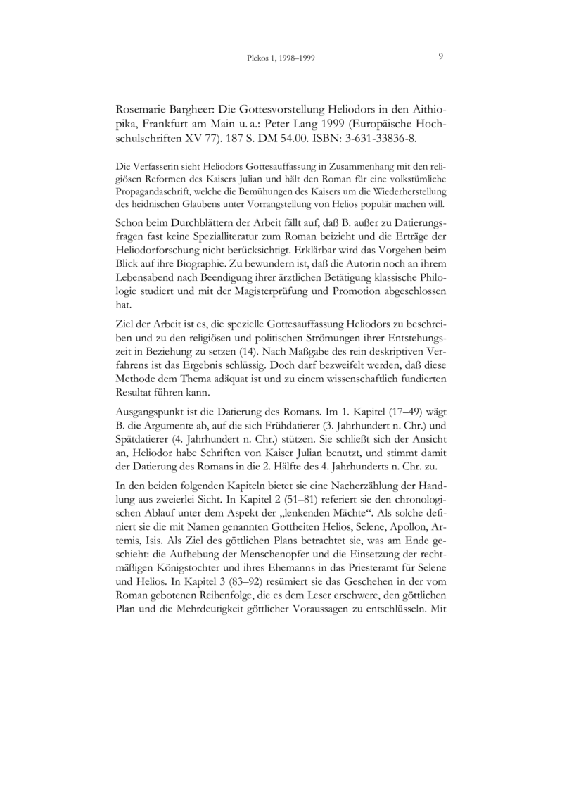 Open gallery for Die Gottesvorstellung Heliodors in den Aithiopika