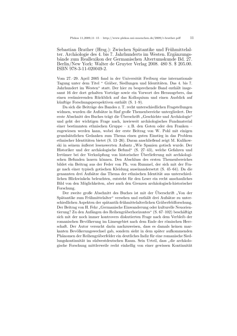 Open gallery for Zwischen Spätantike und Frühmittelalter