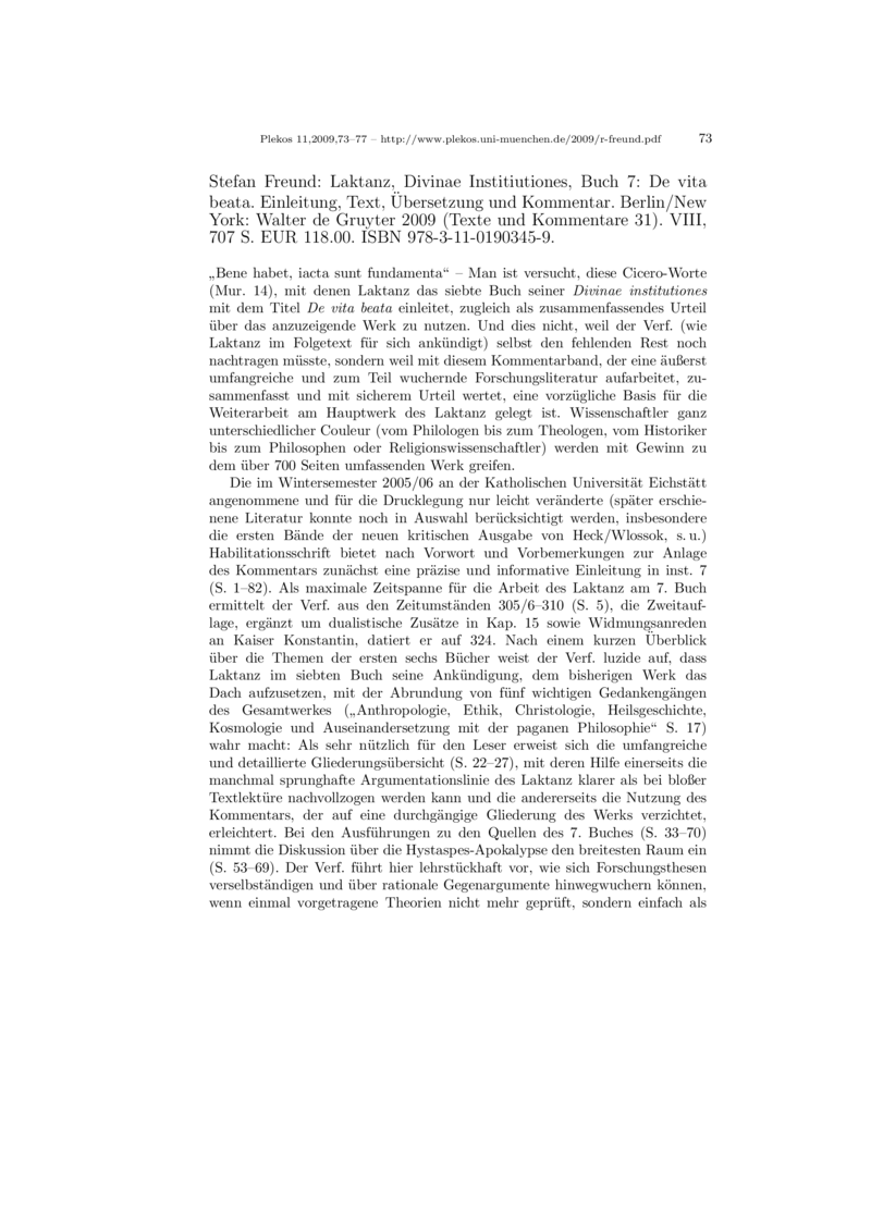 Open gallery for Laktanz, Divinae Institiutiones, Buch 7: De vita beata