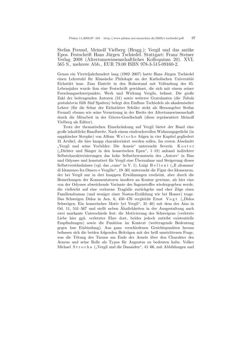 Open gallery for Vergil und das antike Epos