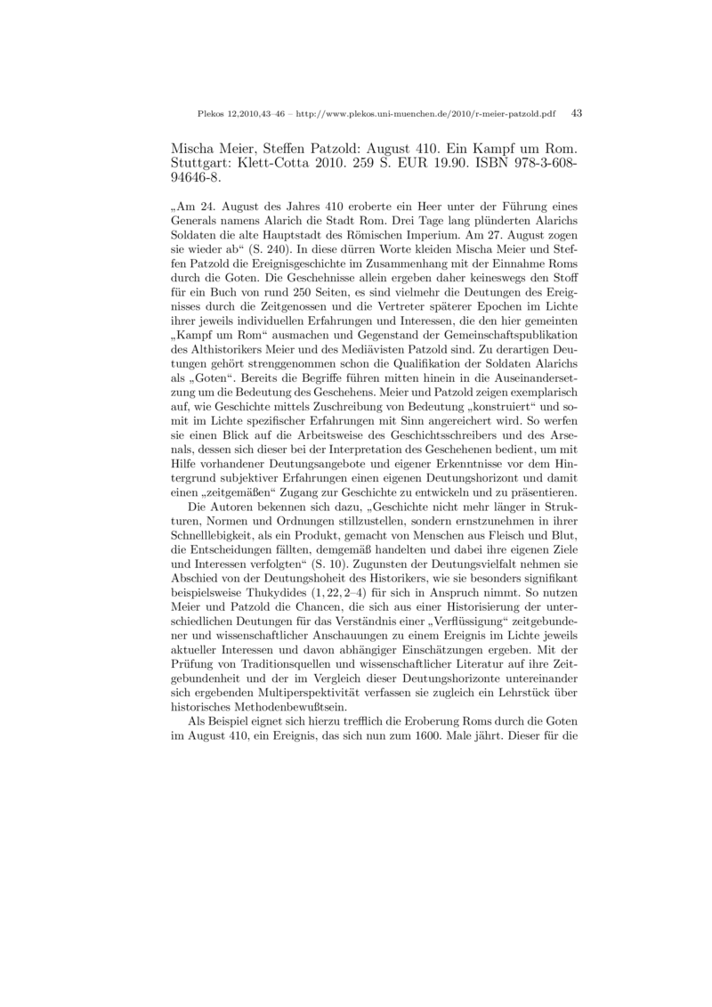 Open gallery for August 410 - Ein Kampf um Rom