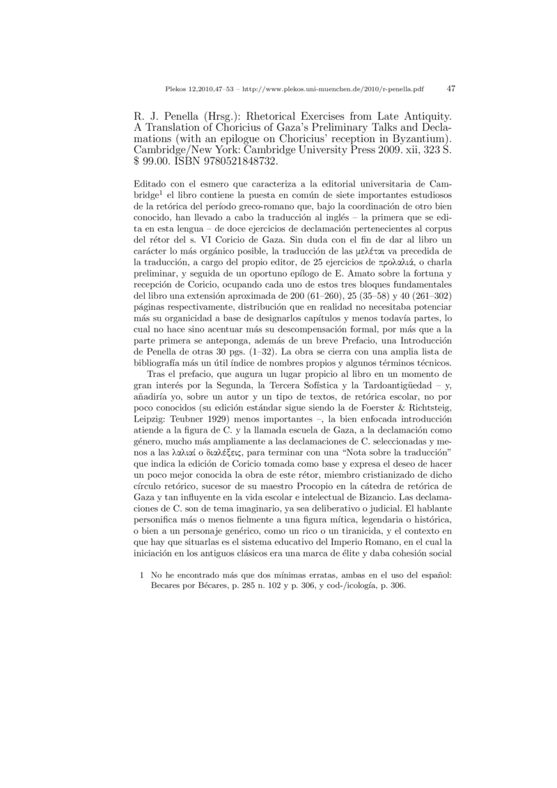 Open gallery for Rhetorical Exercises from Late Antiquity