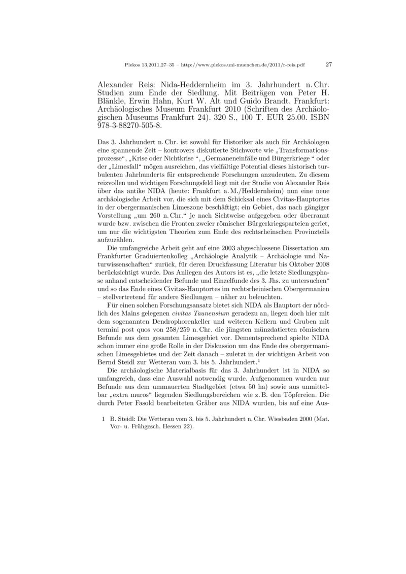 Open gallery for Nida-Heddernheim im 3. Jahrhundert n. Chr.