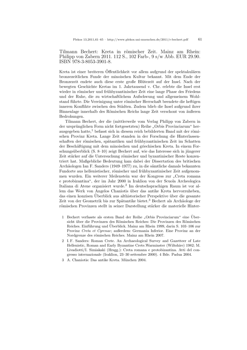 Open gallery for Kreta in römischer Zeit