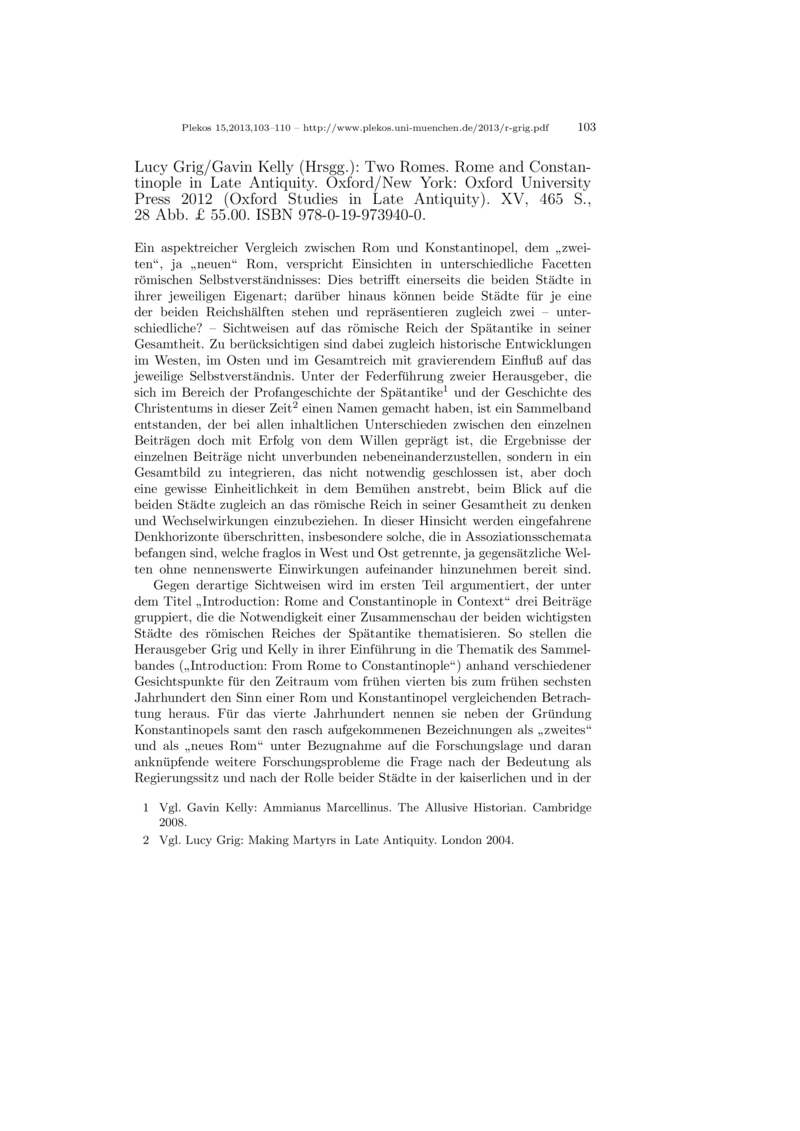 Open gallery for Two Romes