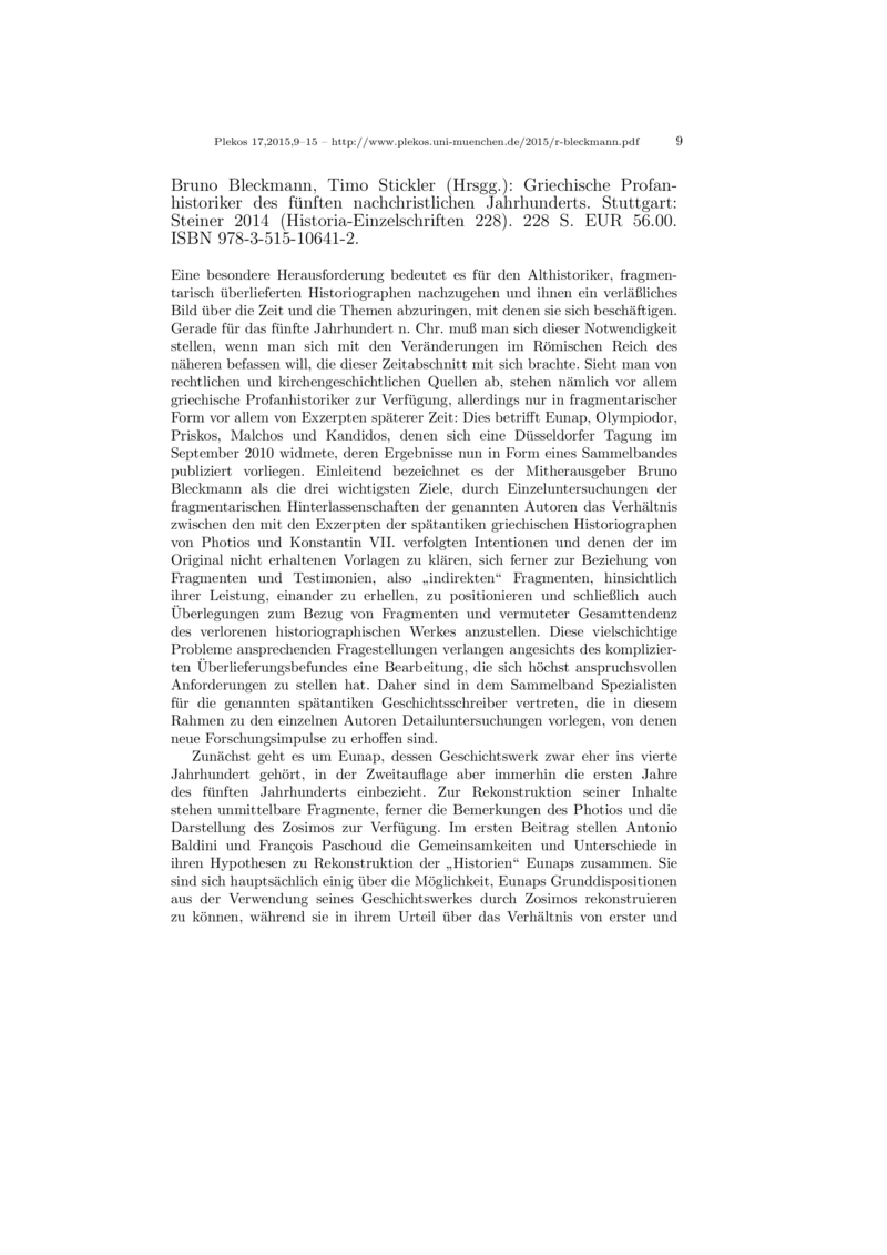 Open gallery for Griechische Profanhistoriker des fünften nachchristlichen Jahrhunderts