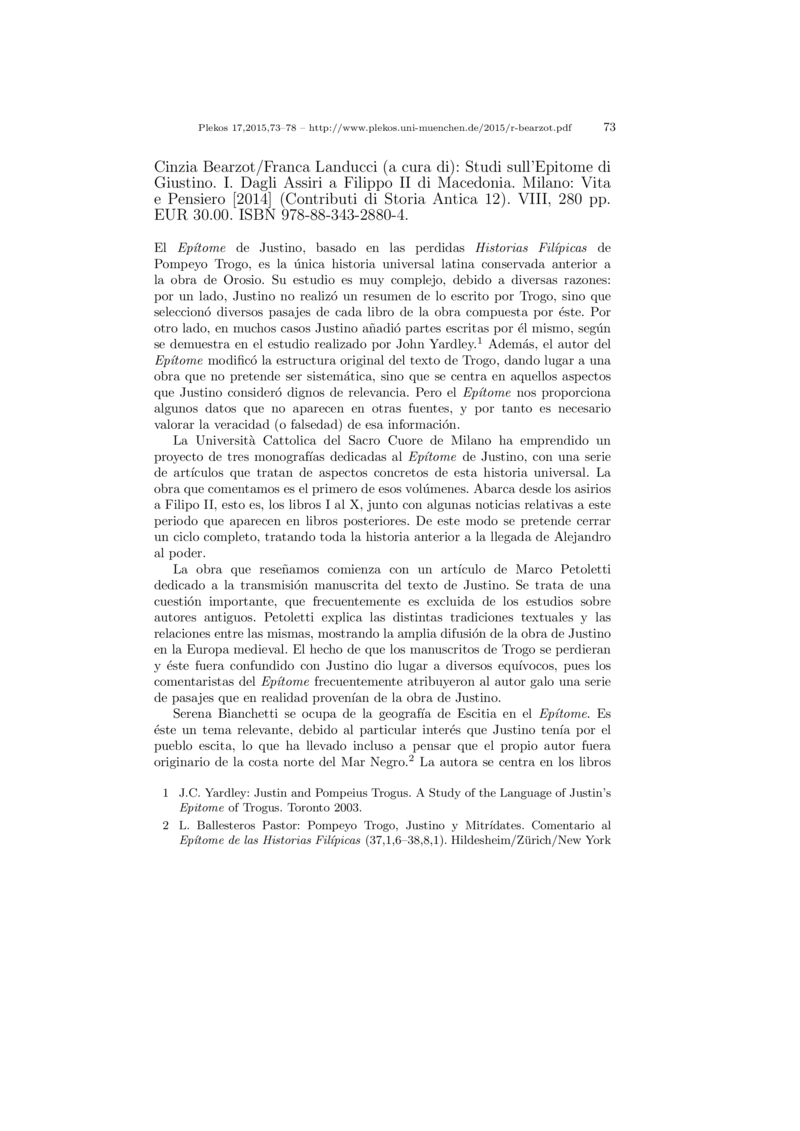 Open gallery for Studi sull'Epitome di Giustino