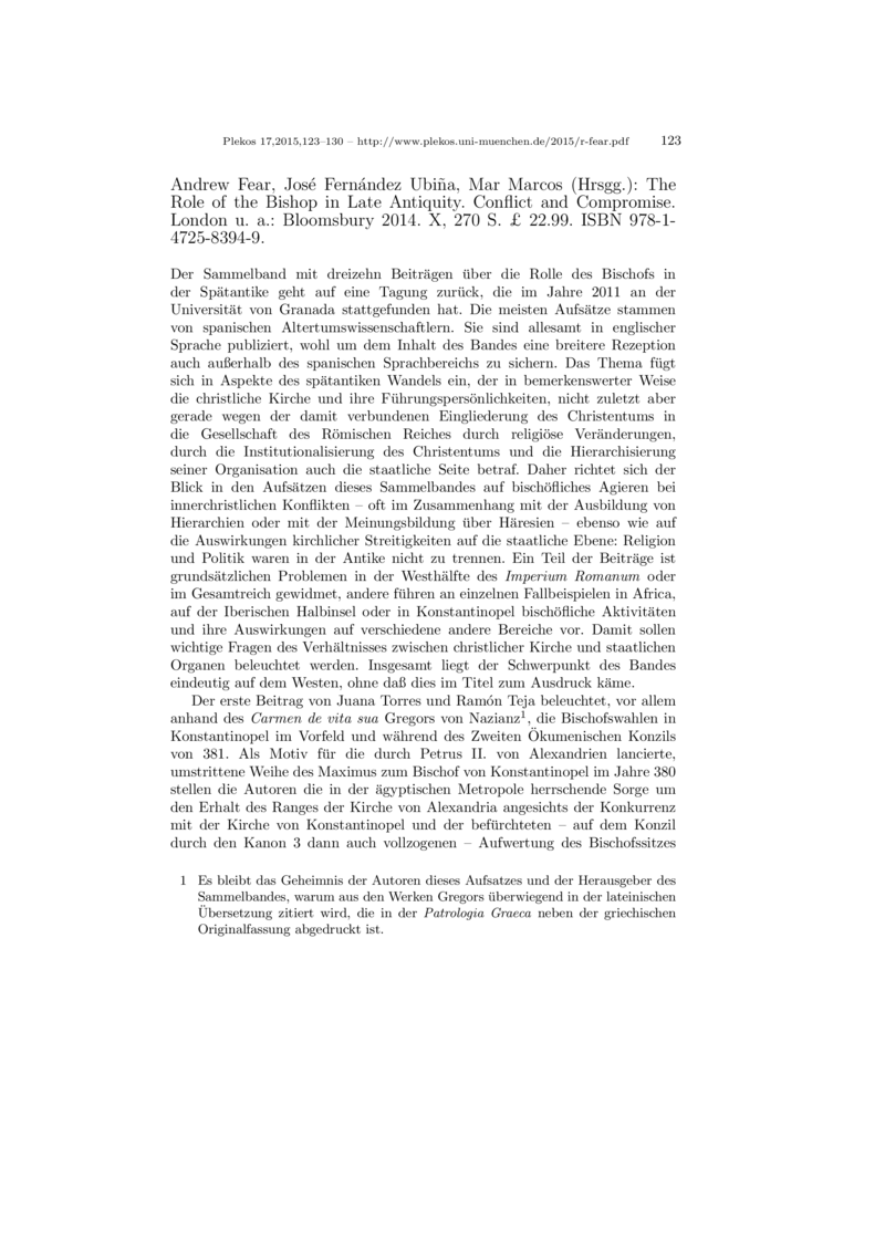 Open gallery for The Role of the Bishop in Late Antiquity