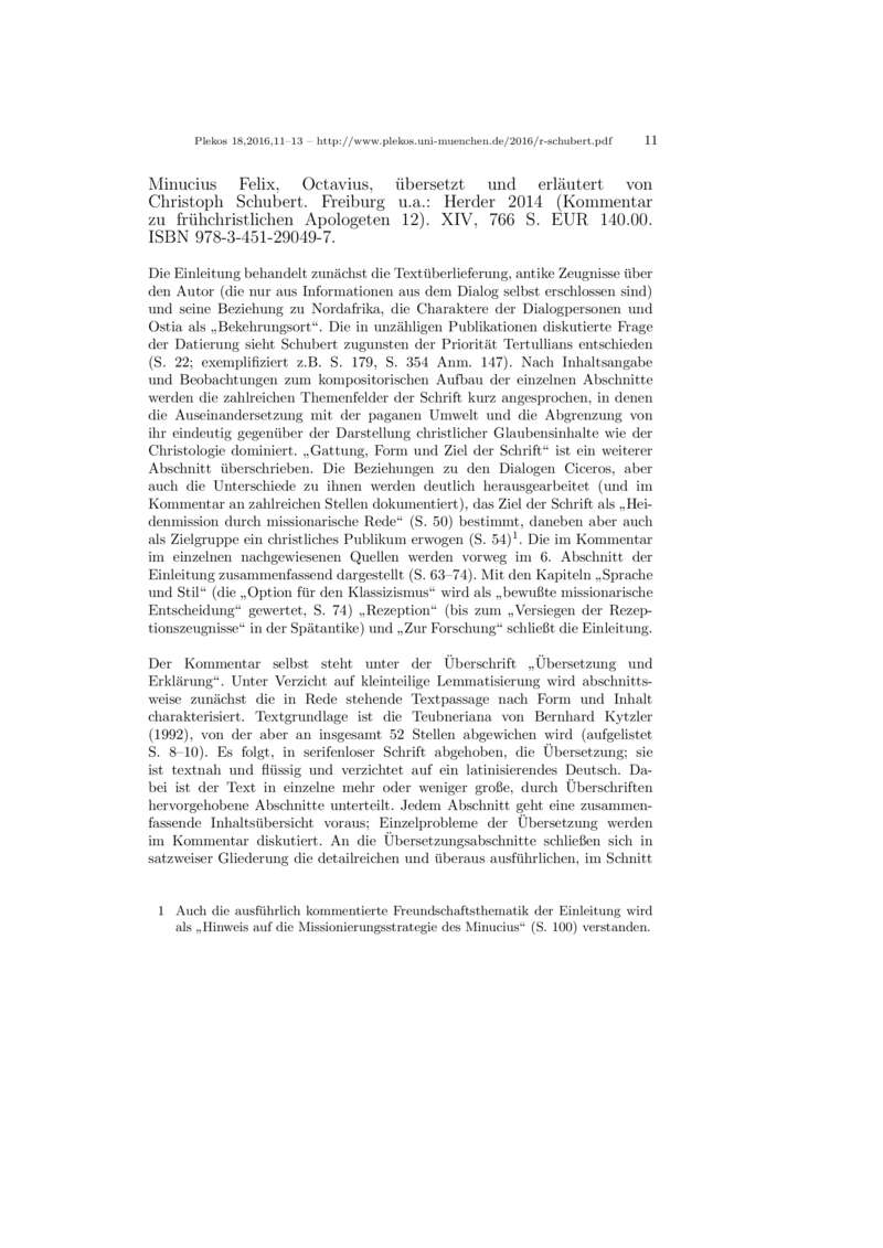 Open gallery for Minucius Felix "Octavius"