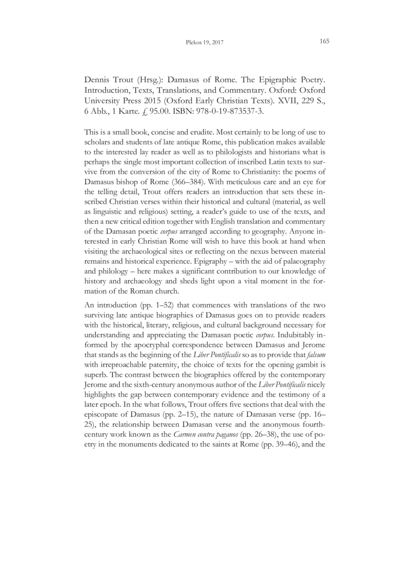 Open gallery for Damasus of Rome: The Epigraphic Poetry