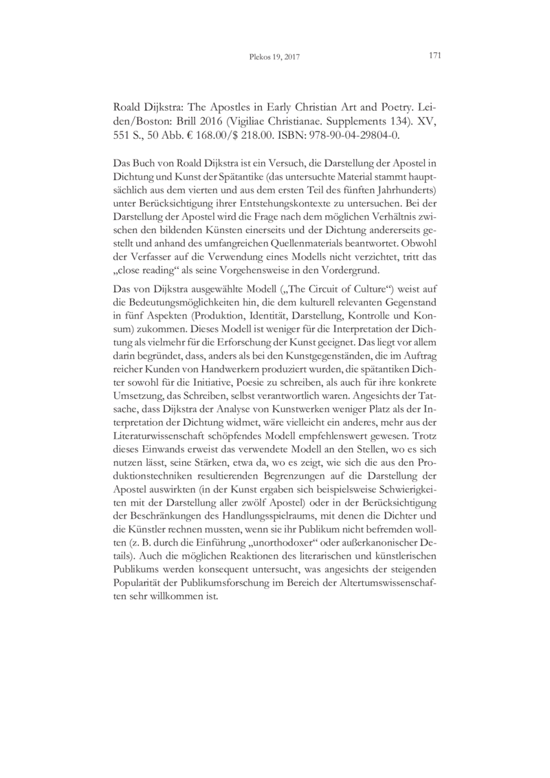 Open gallery for The Apostles in Early Christian Art and Poetry